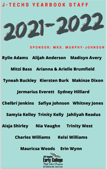 Members of the Yearbook Staff listed by name